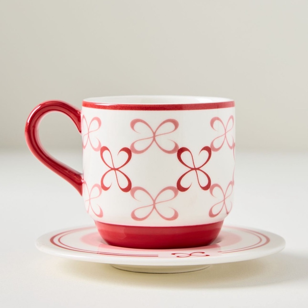 Maeve Stoneware Espresso Cup & Saucer